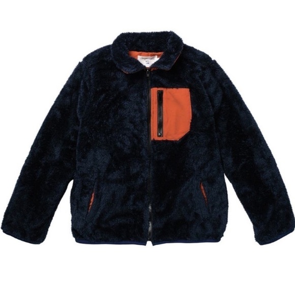 Sovereign Code Navy Plush Fleece Jacket Size Large - Picture 7 of 8